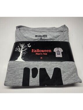 Mission Ridge Halloween T-Shirt size M - Gray/I’m Spooky All Year Round - NEW